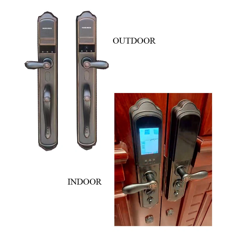 Villa Door Visible Fingerprint Password Smart Door Lock