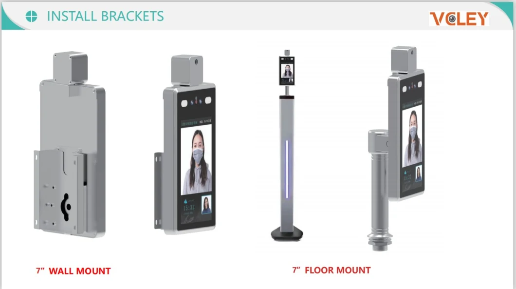 Facial Recognition Body Temperature Scanner Access Control Attendance Software Infrared Thermometer