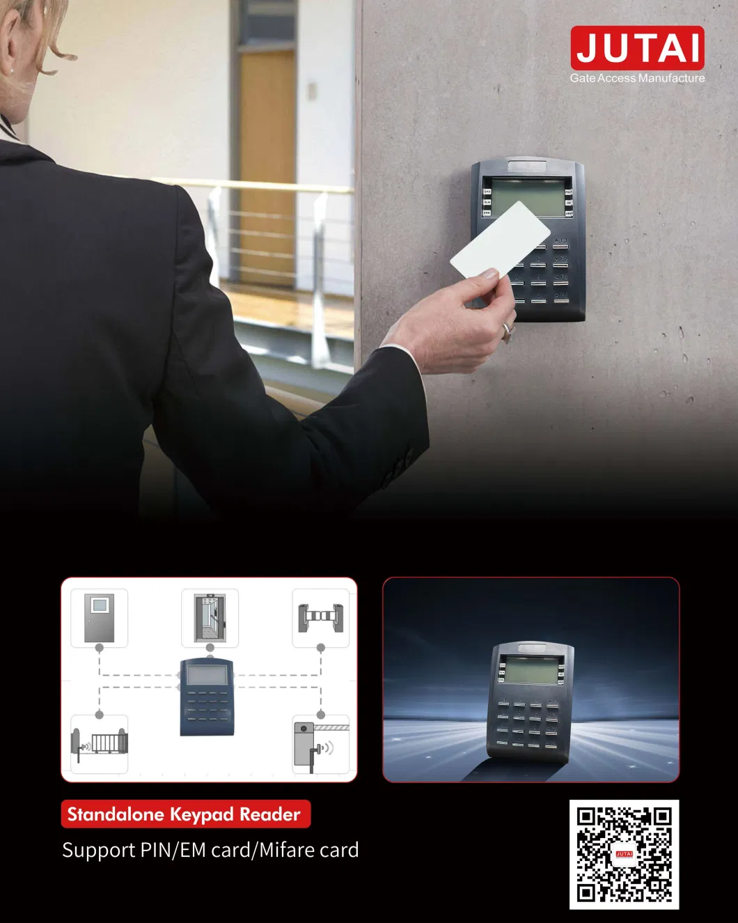 Fingerprint IC Card NFC RFID Face Recognition Time Attendance Device with TCP/IP