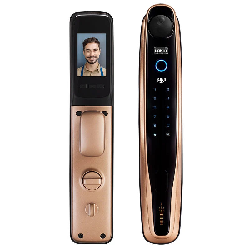 Fingerprint Smart Door Lock with Face Recognition Door-Viewer Camera