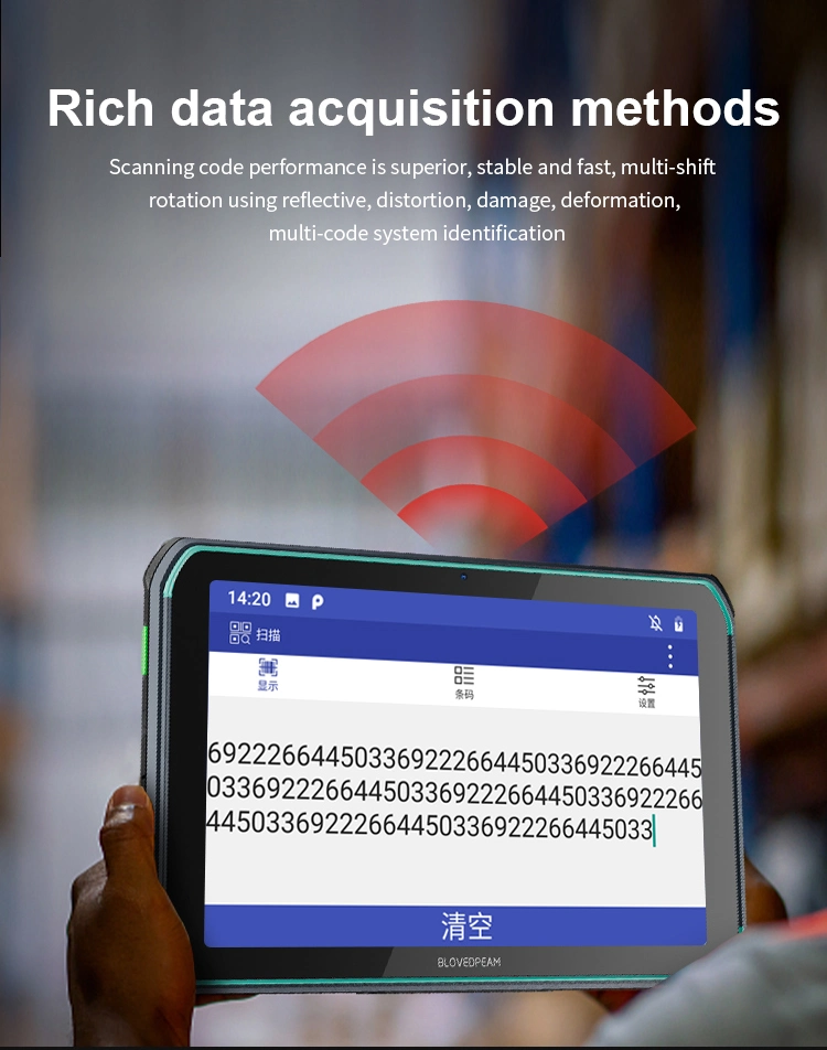 Android 13.0 Rugged Tablet Suport 1d/2D Scanning /NFC/UHF/Fingerprint