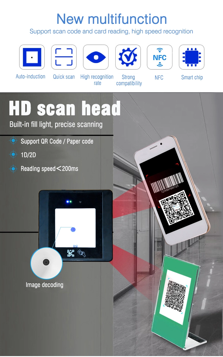 Cheapest 1d 2D RFID/ID/IC Card Qr Code Embedded Barcode Scanner Card Reader with RS232/USB/RS485/Ttl Wiegand (HM20 IC)