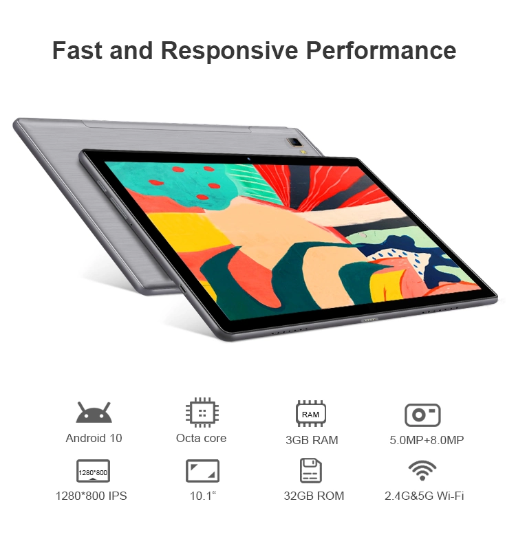 11 Inch 6GB+128GB Face Identification Android 10/11 Octa Deca Core Stock Product Rugged Tablet with 10.1 Inch 1280*800 IPS Memory