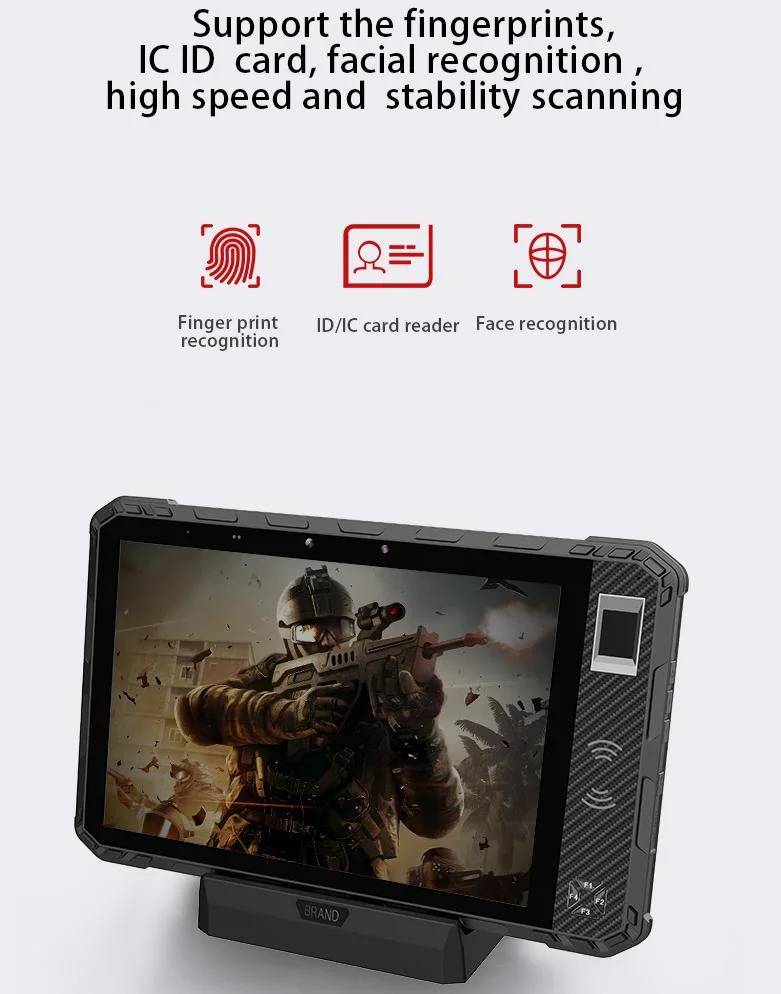 8inch Android 11 OS Tablet PC IP68 Waterproof Biometric Fingerprint Scanner NFC 4G 5g LTE Industrial Rugged Tablet PC