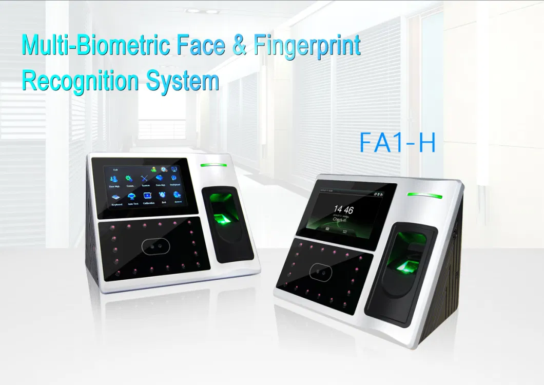 Multi Biometric Face Recognition Time Attendance Device with TCP/IP &amp; WiFi