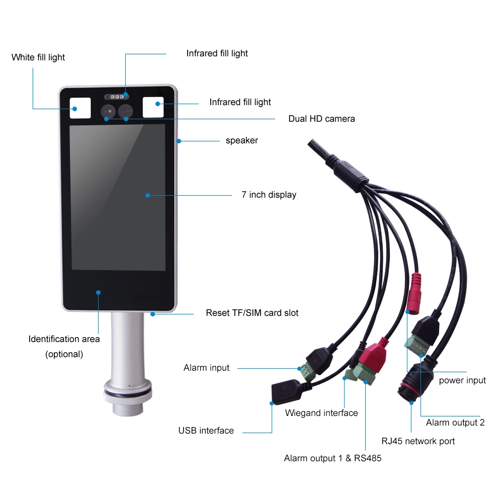 2.0MP Starlight IP Face Recognition Terminal Binocular Face Recognition Camera