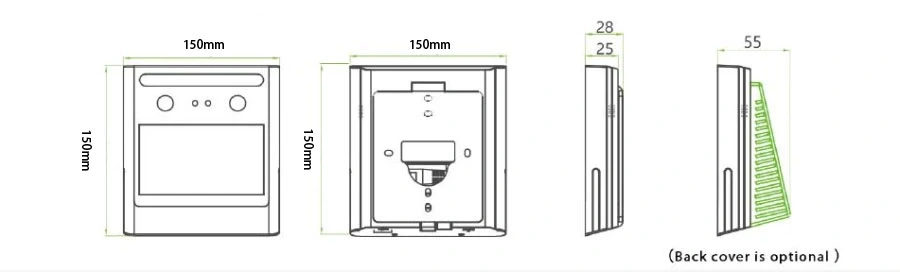 Cloud Software Zkbioaccess Waterproof IP65 Face Recognition System Door Access Control Device