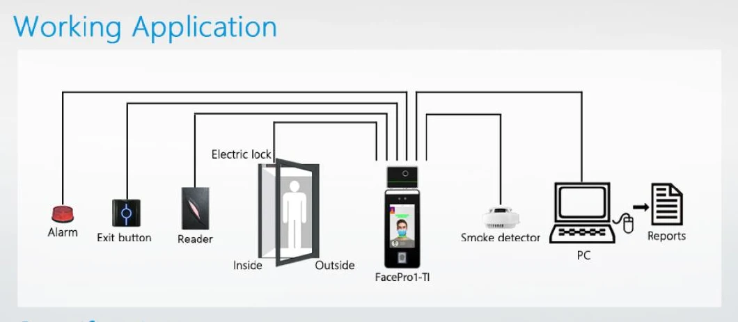 Touchless Biometric Visible Light Facial Recognition Thermal Imaging Temperature Detection