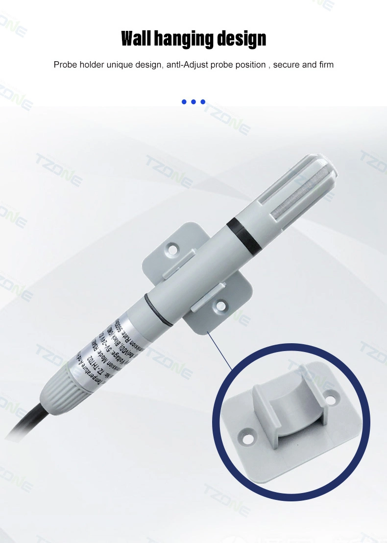 HVAC High-Precision Temperature Measurement Sensors Tht02 Temperature and Humidity Transmitter RS485 Output