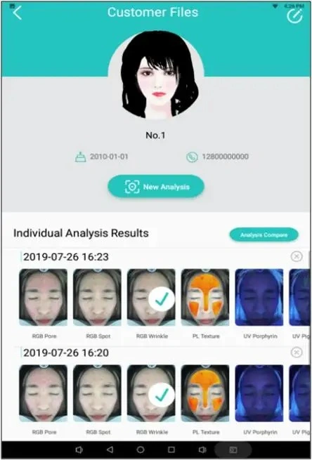 Newest Skin Analysis Machine Magic Mirror Face Scanner Skin Analyzer System Beauty Salon Machine