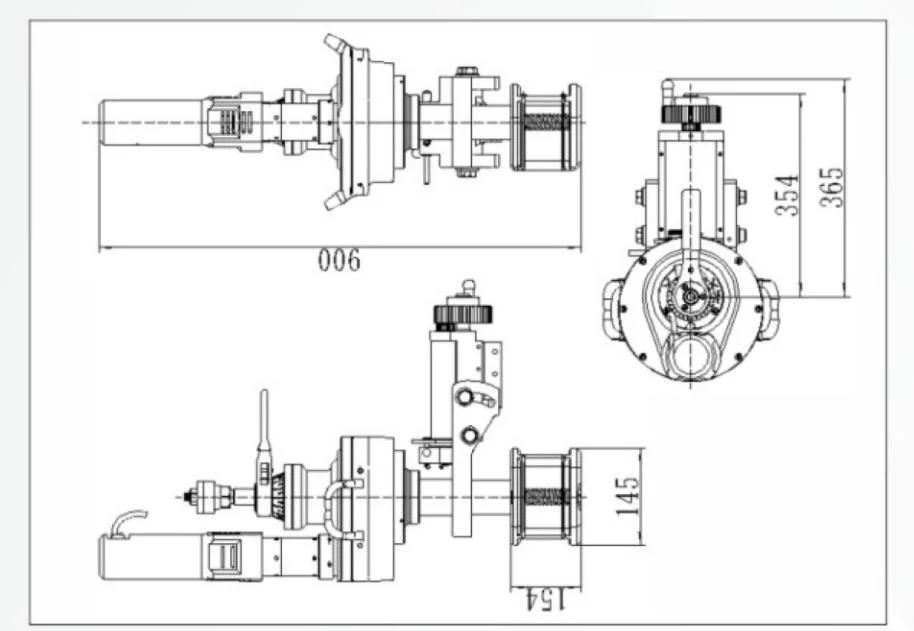 Stainless Steel Cutter High Efficient ID-Mounted Pipe Beveling Machine