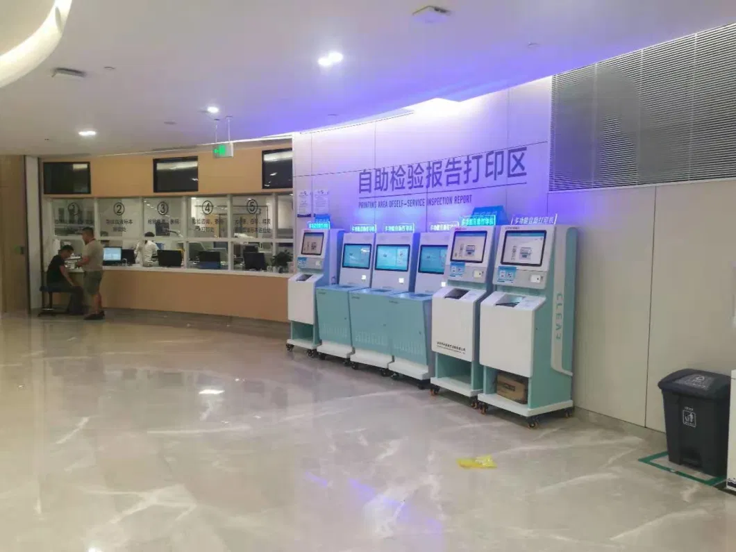 Muti-Function Self Service A4 Printing Card Disperse Kiosk with Facial Recognition Support Customize Logo