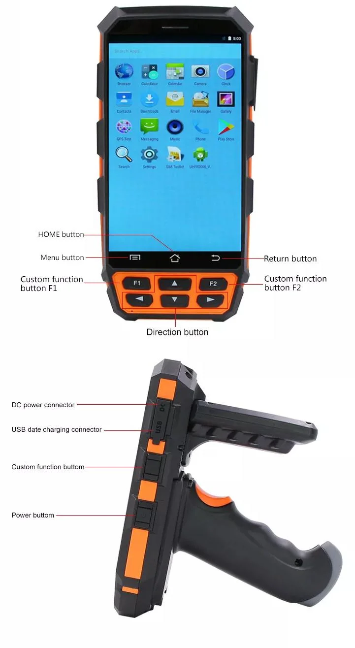 Lowest Cost Android Portable RFID Long Range 860-960MHz UHF Reeader and Writer