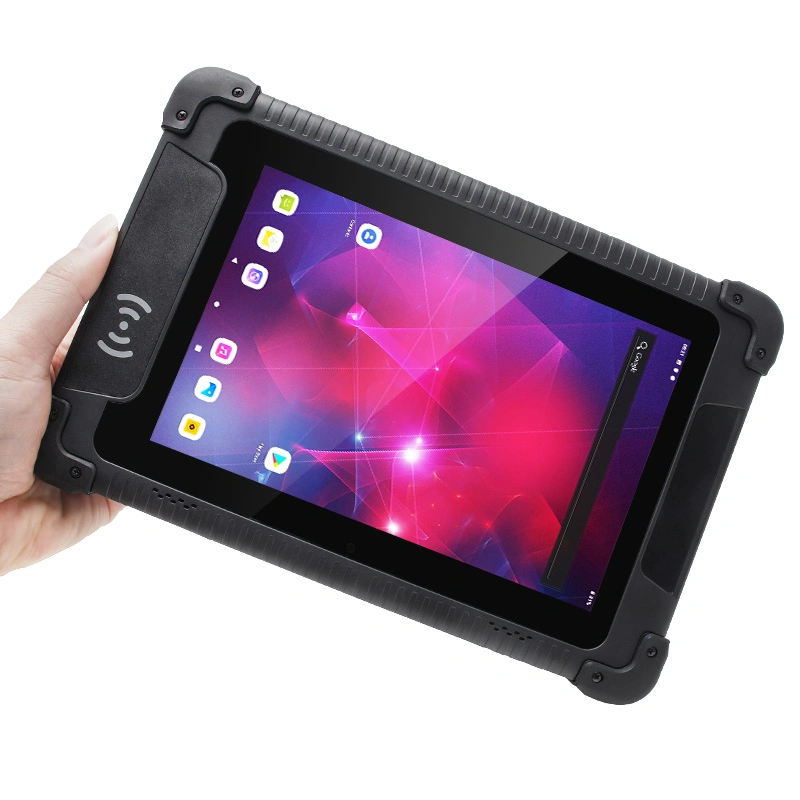 IP65 Waterproof Industrial NFC Android Rugged Tablet with Fingerprint Reader