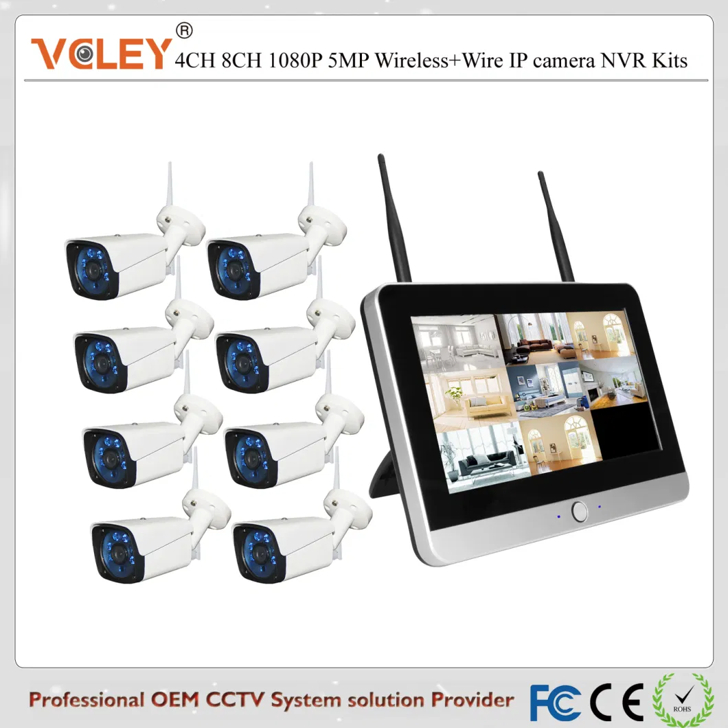 Outdoor Bullet Camera CCTV Camera Set Wireless Security Camera NVR Kit Security Camera CCTV 8 Camera Set CCTV Kit Camera