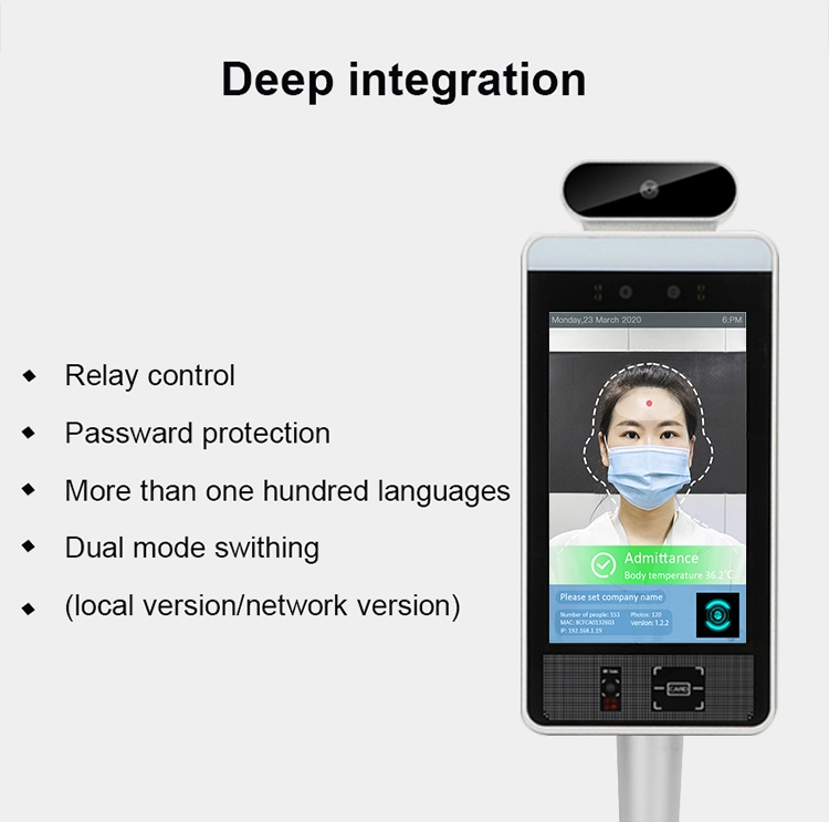 IR Temperature Measurement and Facial Recognition Temperature Scanner Body Thermometer Temperature Detection