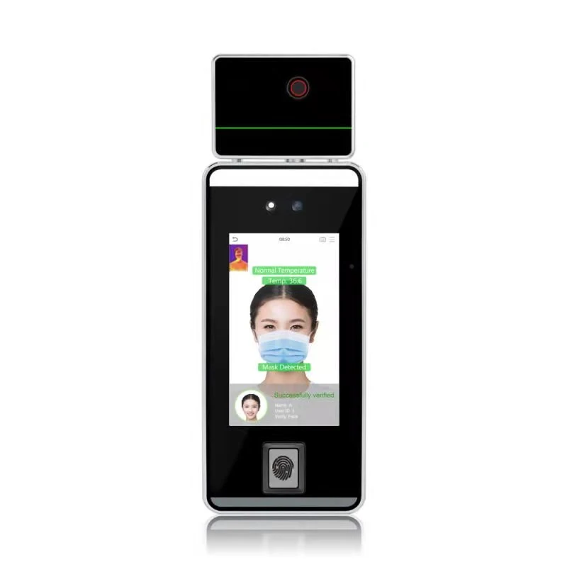 Face Time Attendance Device with Temperature Detection and Masked Identification