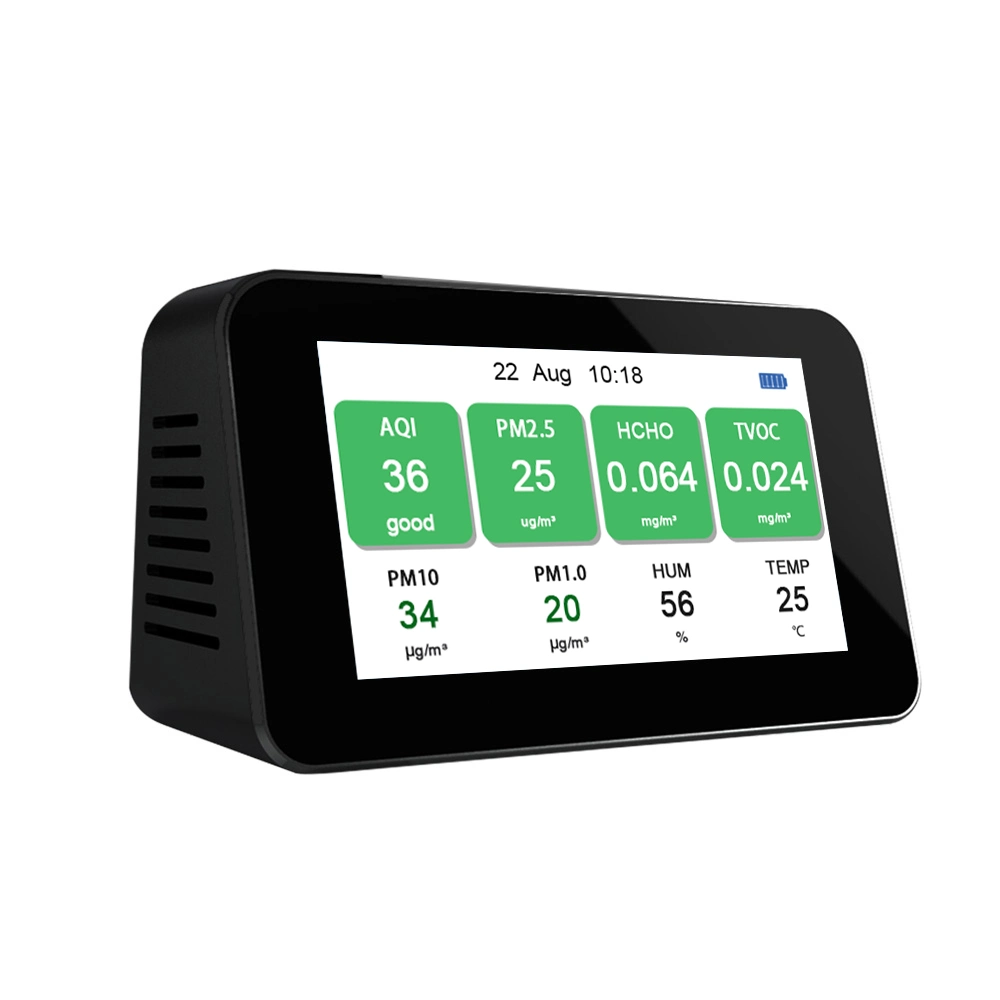 Dm601b 10 in One Air Quality Monitor Tvoc Pm2.5 Temperature Humidity Measuring Device