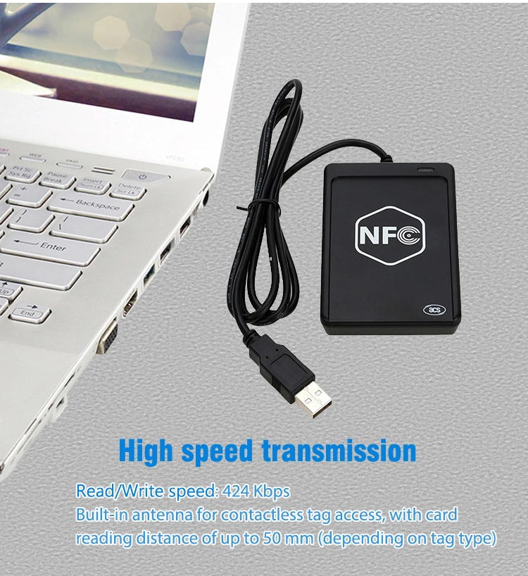 USB Android 13.56MHz RFID NFC Card Reader /Writer for E-Banking ACR1251