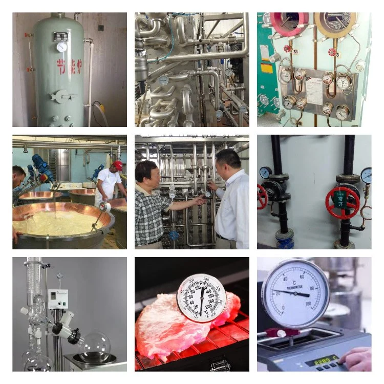 Bimetallic-Coil Thermometers Temperature Measurement Device for Measuring Temps in Industrial Settings