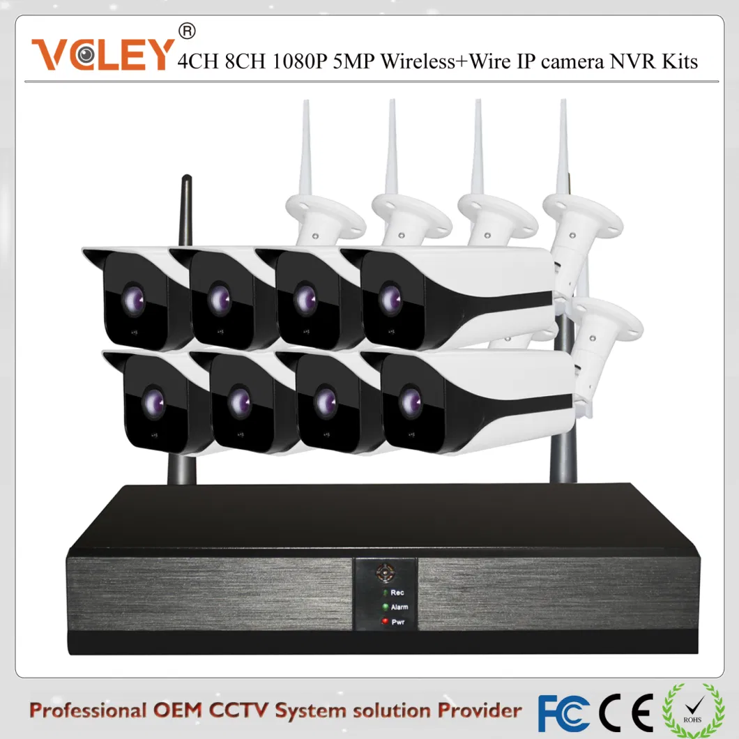 Outdoor Bullet Camera CCTV Camera Set Wireless Security Camera NVR Kit Security Camera CCTV 8 Camera Set CCTV Kit Camera