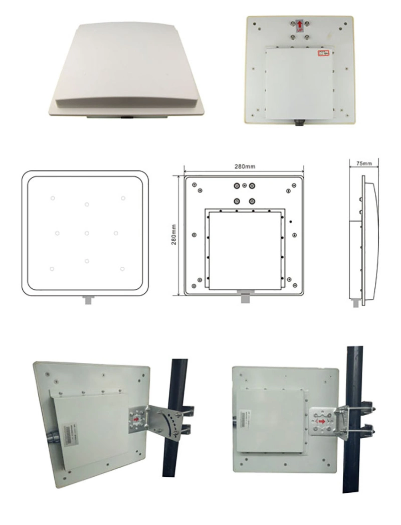 860-960MHz ISO18000-6c UHF RFID Reader Long Range 10m RJ45 WiFi Wireless RFID Reader