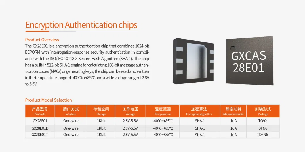 Single Bus Storage Authentication Ictemperature Memory Chipstorage Temperature Measurement