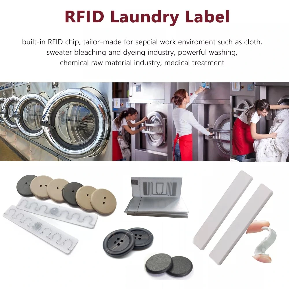 13.56MHz Read and Write PPS NFC Coin Washable RFID Laundry Tags Coin Tags for Garments