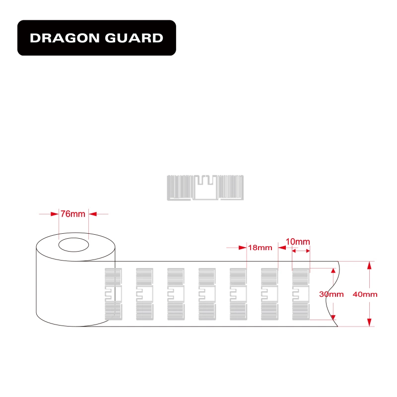 Dragon Guard Manufacture Wholesale Rid3010 860-960MHz Passive Long Reading Distance NXP U7/8 UHF RFID Label Tad Sticker