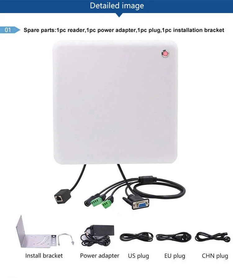 Long Range10m Distance RS/WiFi/TCP Interface UHF RFID Reader with Antenna