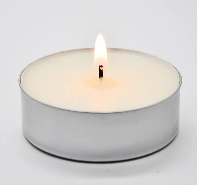 Wholesale Candle 50 Romantic Confession Decoration Smokeless Aluminum Shell White Tea Wax Candle Customized