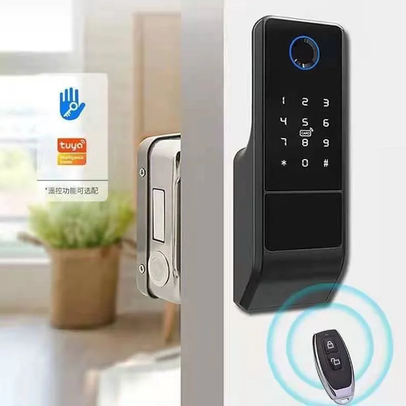 2021 New Design Surveillance Camera Home Security Visible Smart Password Lock Fully Automatic Fingerprint Tuya Smart Door Locks