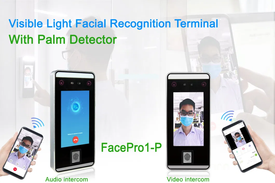 Biometric Visible Light Facial Recognition Terminal with Palm Detector