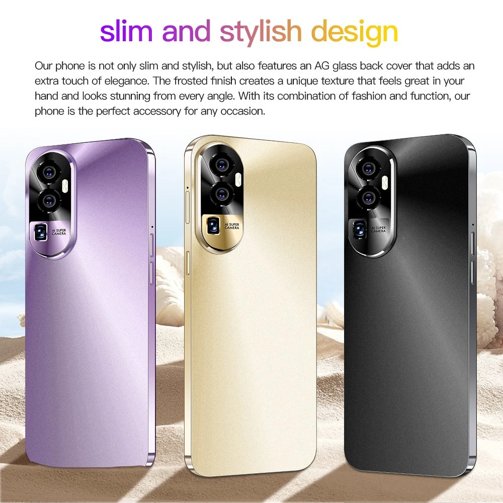 Customized Original Reno10 Face Recognition Phone Dual SIM Android Smart Phone