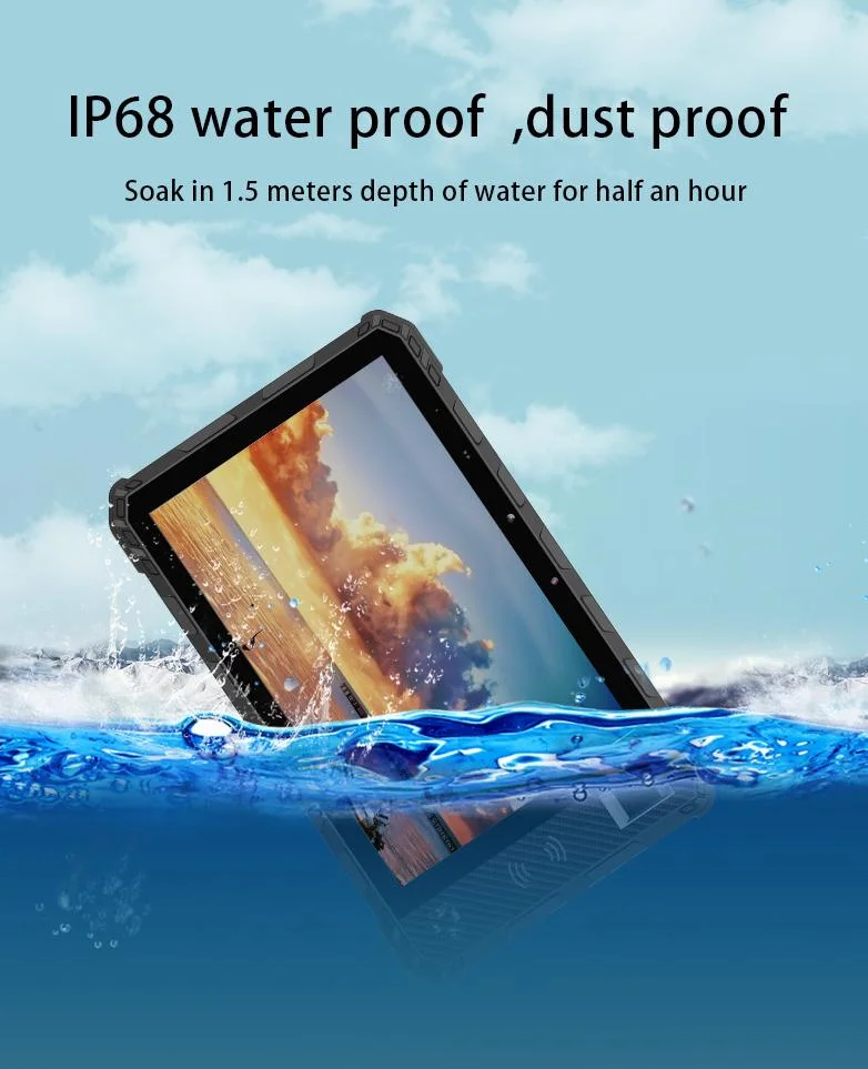 8inch Android 11 OS Tablet PC IP68 Waterproof Biometric Fingerprint Scanner NFC 4G 5g LTE Industrial Rugged Tablet PC