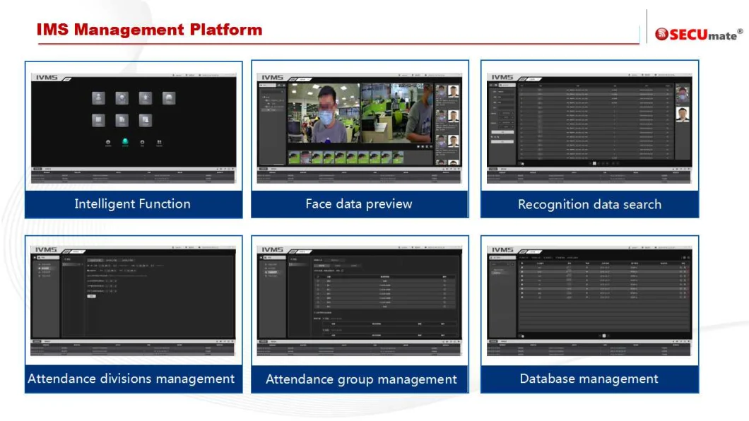 Face Recognition System with Automatic Temperature Measurement, Mask Facial Recognition Access Control Terminal Support Spanish, French, Japanese Language etc.