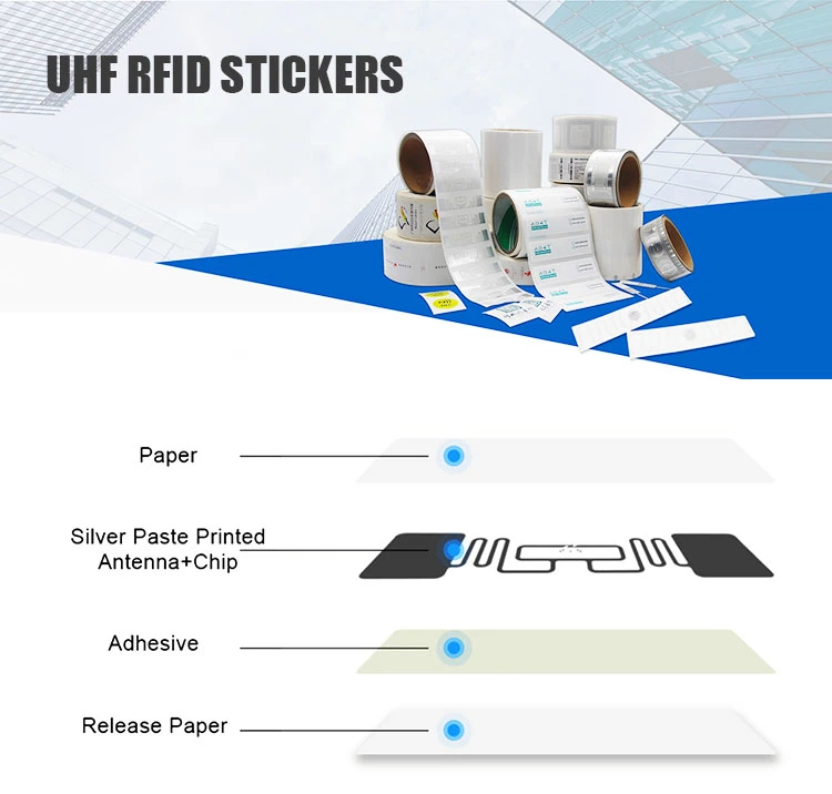 Dragon Guard Manufacture Wholesale Rid3010 860-960MHz Passive Long Reading Distance NXP U7/8 UHF RFID Label Tad Sticker