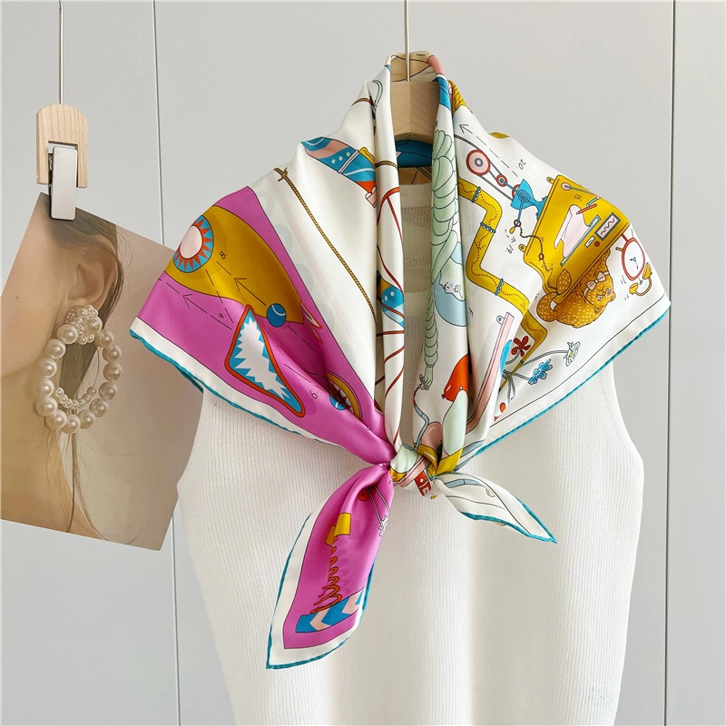 Afternoon Tea for Two Double-Sided Printed Silk Twill Scarf