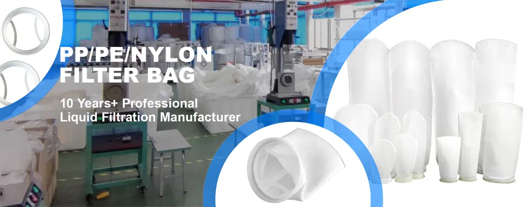 Industrial Mesh Liquid Filter Bag 15 Micron Nylon Monofilament Filter Bag for Liquid Filtration