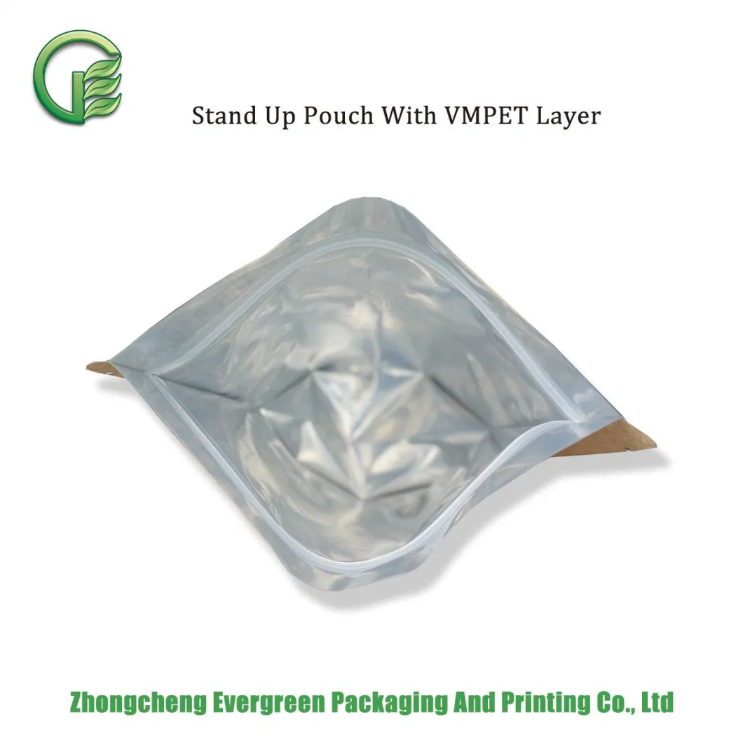 2 Lb Customized Size Printing Packing Pouch Moisture Proof Resealable BOPP/VMPET/PE Paper Look Stand up Organic Nature Plastic Food Packaging