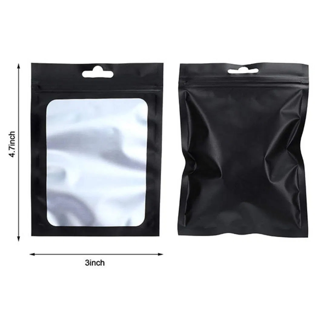 Custom Printed Kraft Empty Flat Bottom Coffee Bean Tea Packaging Bag with Valve Zipper and Window