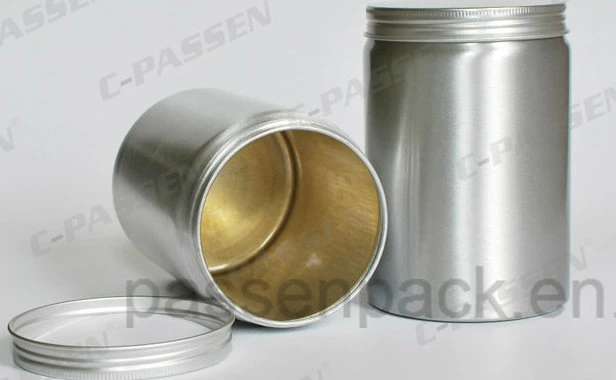 Printed Aluminum Jar for Organic Tea Packaging (PPC-AC-061)