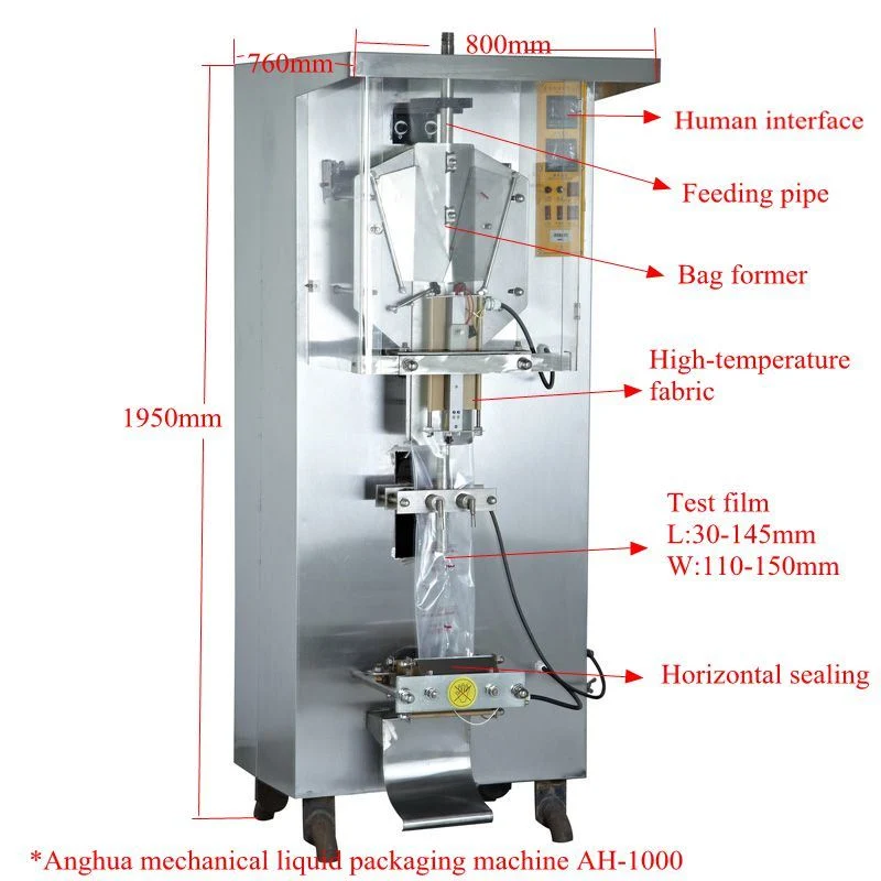 Back Sides Sealing Automatic Sauce Packing machine Liquid Package