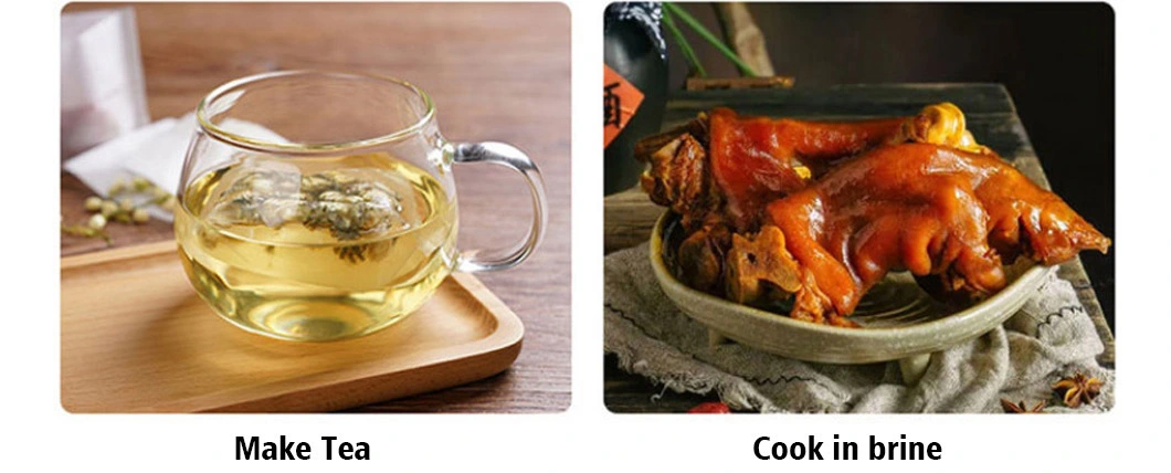 7*9cm Empty Tea Filter Corn Fiber Drawstring Individual Tea Bags with Strings