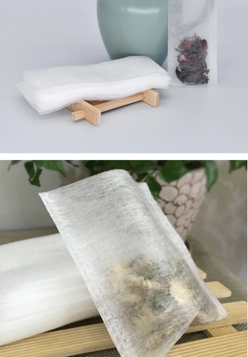 Custom Disposable Biodegradable PLA Corn Fiber Semi-Transparant Coffee Filters (45 X 110mm) , Used for Herbal Tea Plant Powder