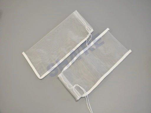 Drawstring Polyester Monofilament Filter Bag for Retaining Carbon and Zeolite, 250 Micron, 12&quot; X 18&quot;