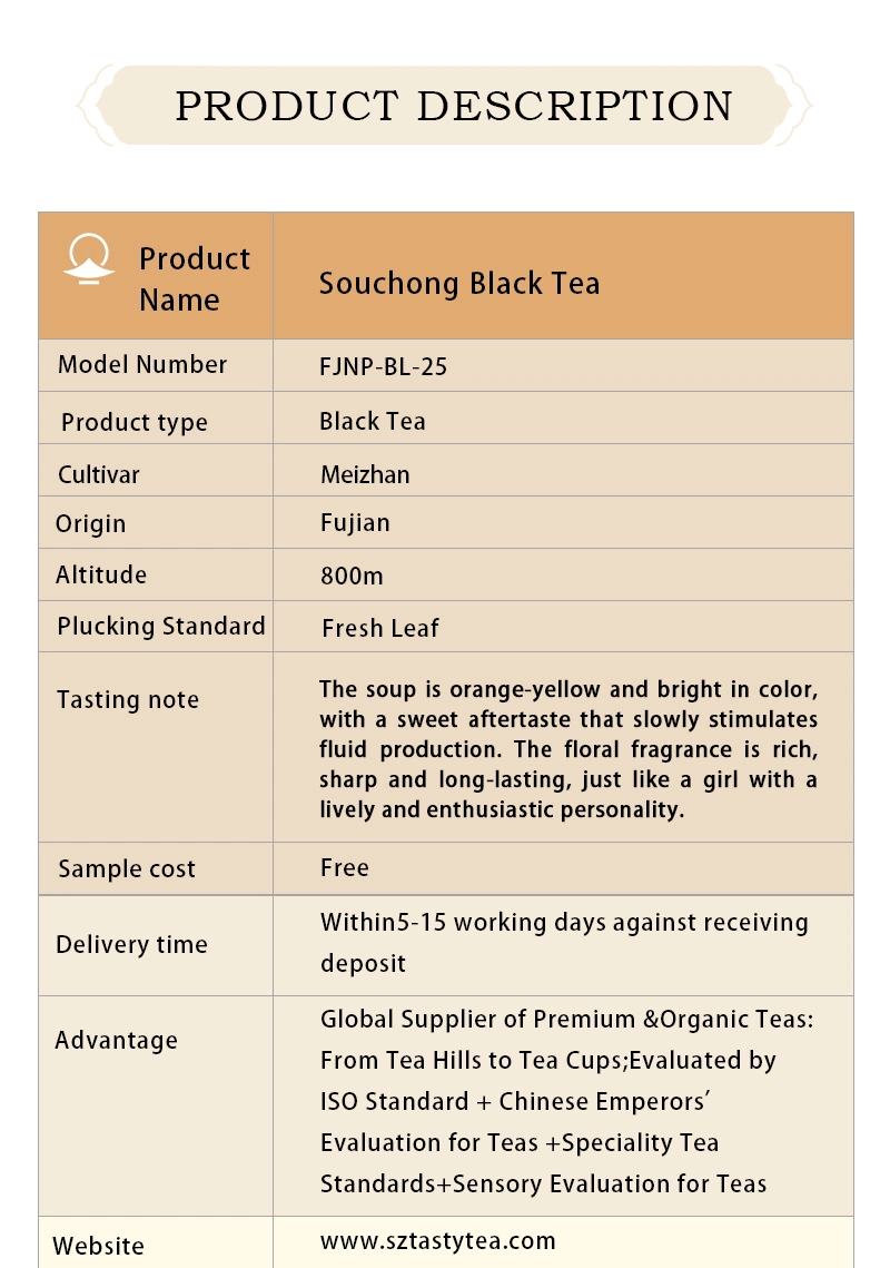 China Premium Quality Bulk Black Tea in Pack for Sale