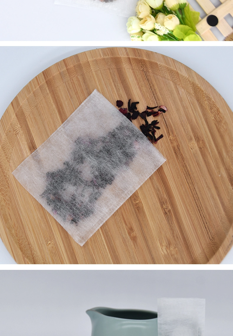 Custom Disposable Biodegradable PLA Corn Fiber Semi-Transparant Coffee Filters (45 X 110mm) , Used for Herbal Tea Plant Powder