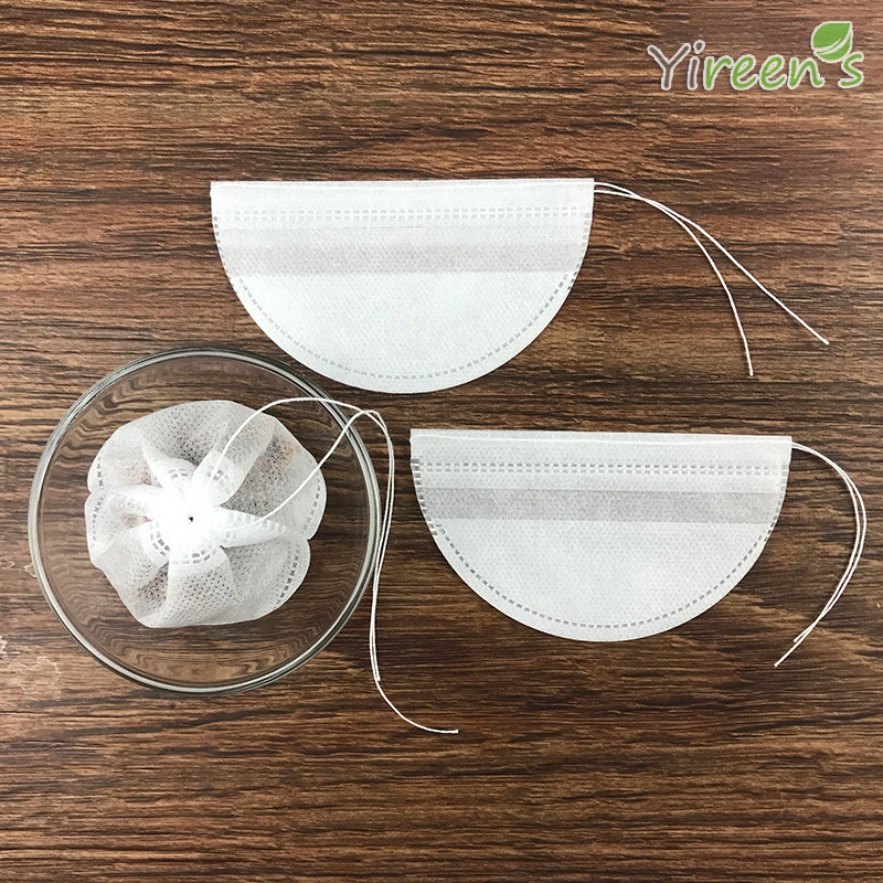 Non-Woven Fabric Creative Ship-Shaped Tea Bag Coffee Powder Packing Pounches 3D Three-Dimensional Space, Large Capacity, Make Flower Shape