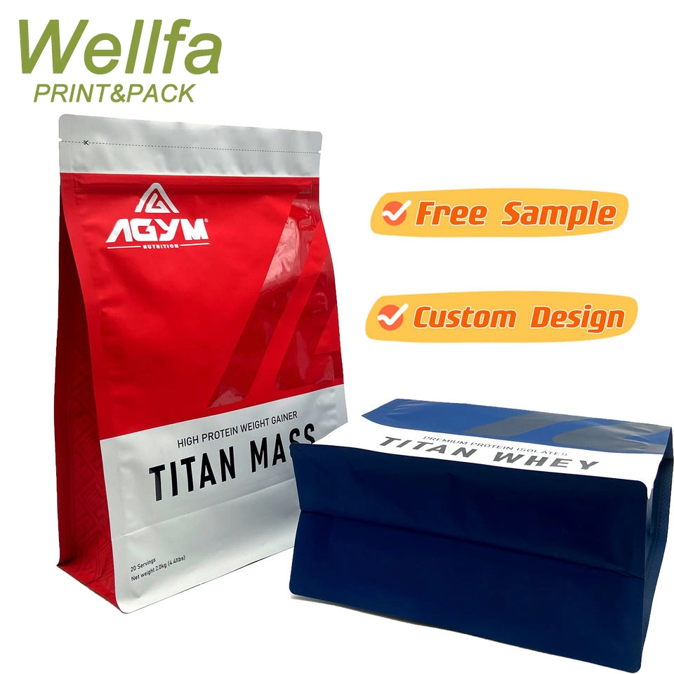 100% Food Grade Private Label Empty Whey Protein Isolate Powder Packet Sack Drink Packaging Bags Sachet Package for Protein